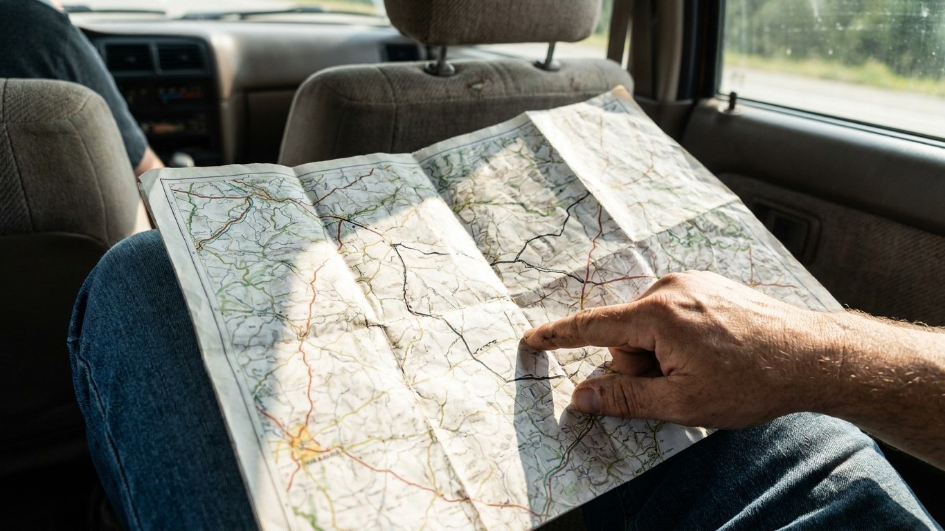 Mon père dépliait toujours la carte Michelin sur les genoux de ma mère avant de prendre l'autoroute : j'ai soupiré pendant...