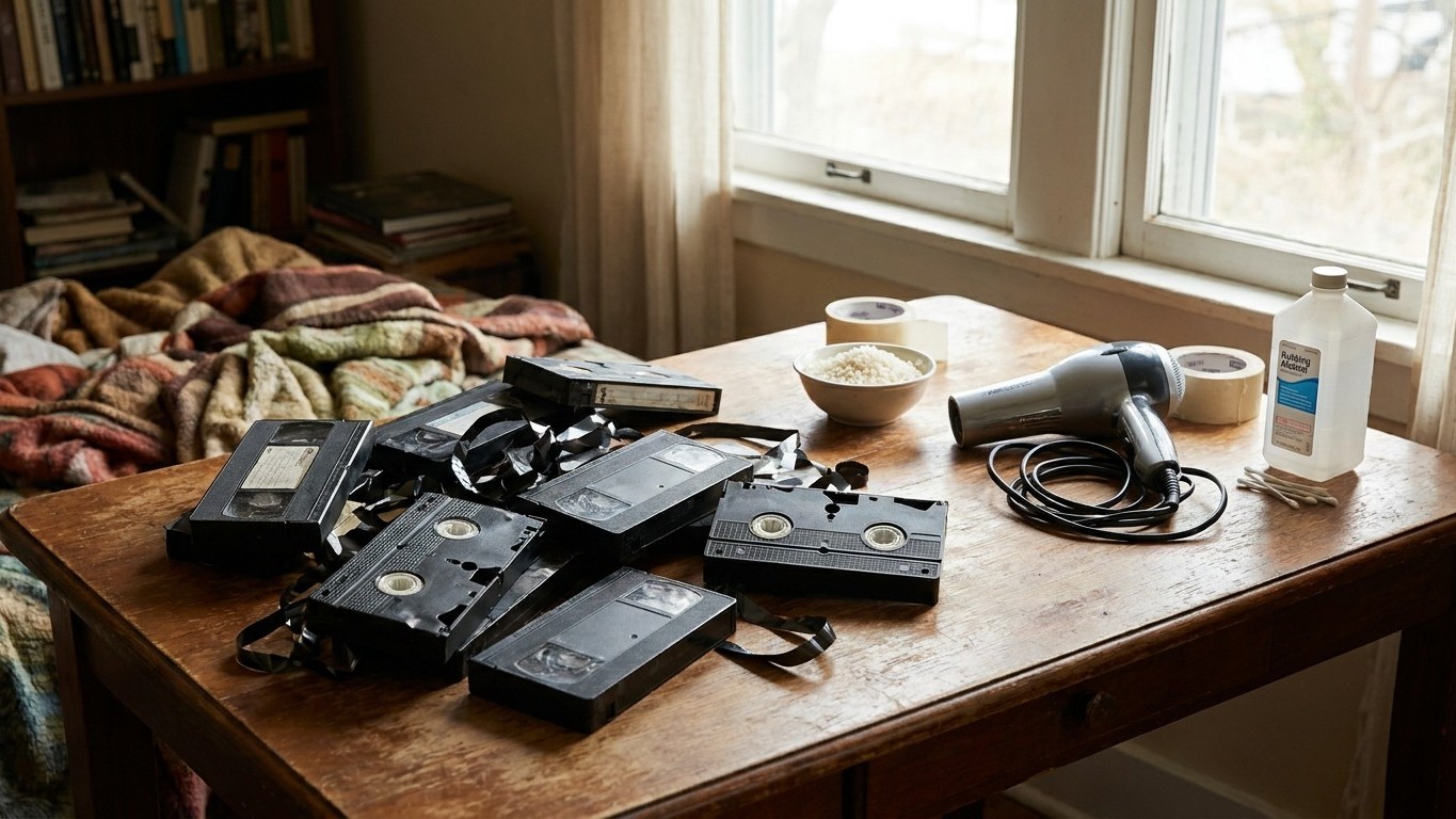 Ces 7 gestes de sauvetage fait-maison ont fini par achever nos cassettes et VHS pour de bon