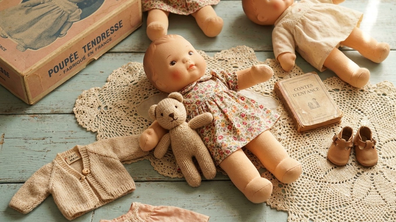 Poupées Bimbo Puppen et Câlin Câline : Valeur Vintage