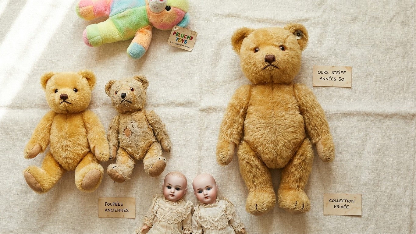 Peluches et Poupées Vintage